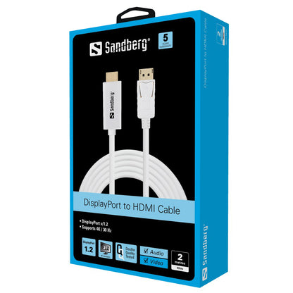 SANDBERG DisplayPort 1.2-HDMI 4K M-M 2m