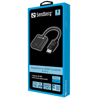 SANDBERG Adapter DP1.2-HDMI2.0 4K60