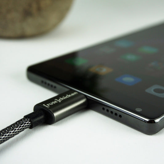 FUSECHICKEN Shield C Android USB-C charging cable steel