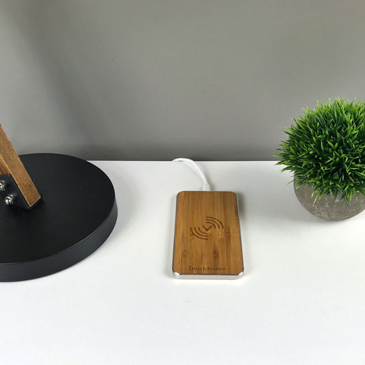 FUSECHICKEN Gravity Touch Bamboo Wireless Charging Station