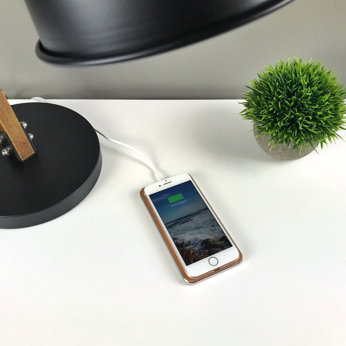 FUSECHICKEN Gravity Touch Bamboo Wireless Charging Station