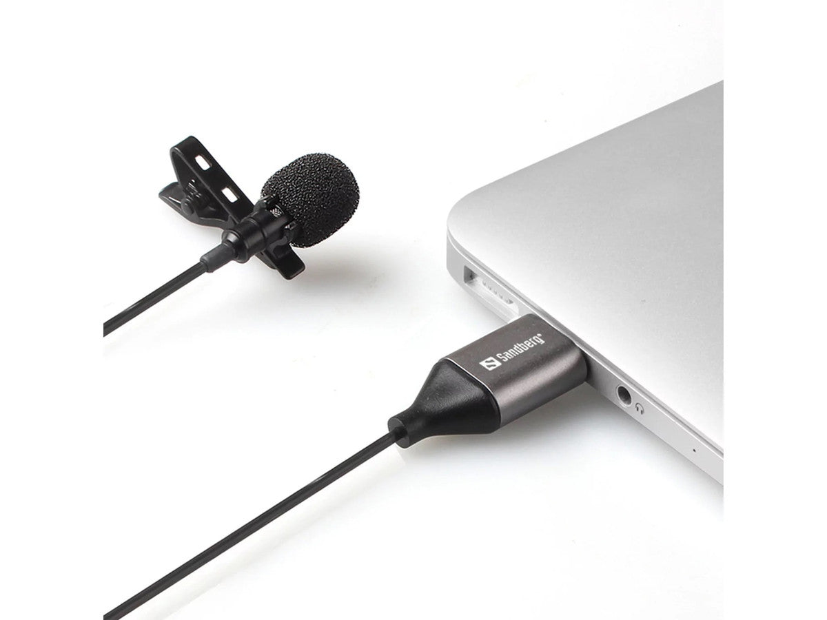 SANDBERG Streamer USB Clip Microphone