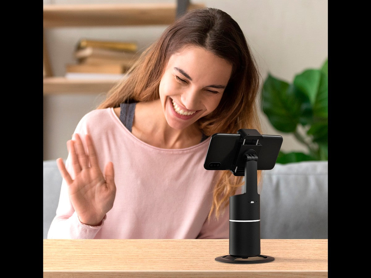 SANDBERG Motion Tracking Phone Mount | smart phone holder | follows their movements | Clamp adjustable from 4 - 8.5 cm