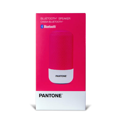 PANTONE Mobiler Lautsprecher Bluetooth pink | Ausgangsleistung 5 W | Bluetooth 5.0-Technologie | mit Stoff überzogen