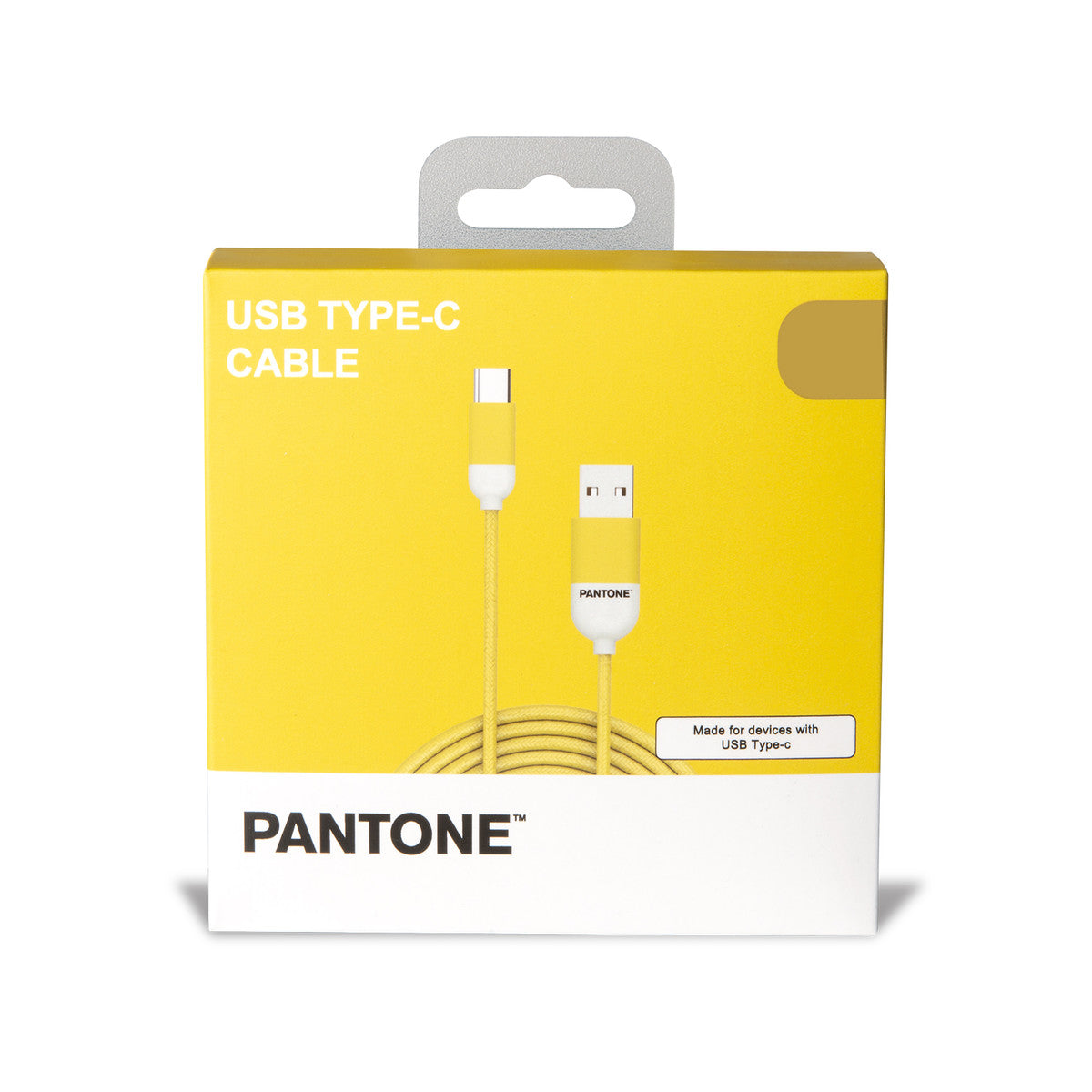 PANTONE Type-C Kabel gelb 1.5 m