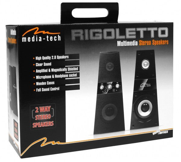 Media-Tech 2-Wege Stereo Lautsprecher Rigoletto MT3114