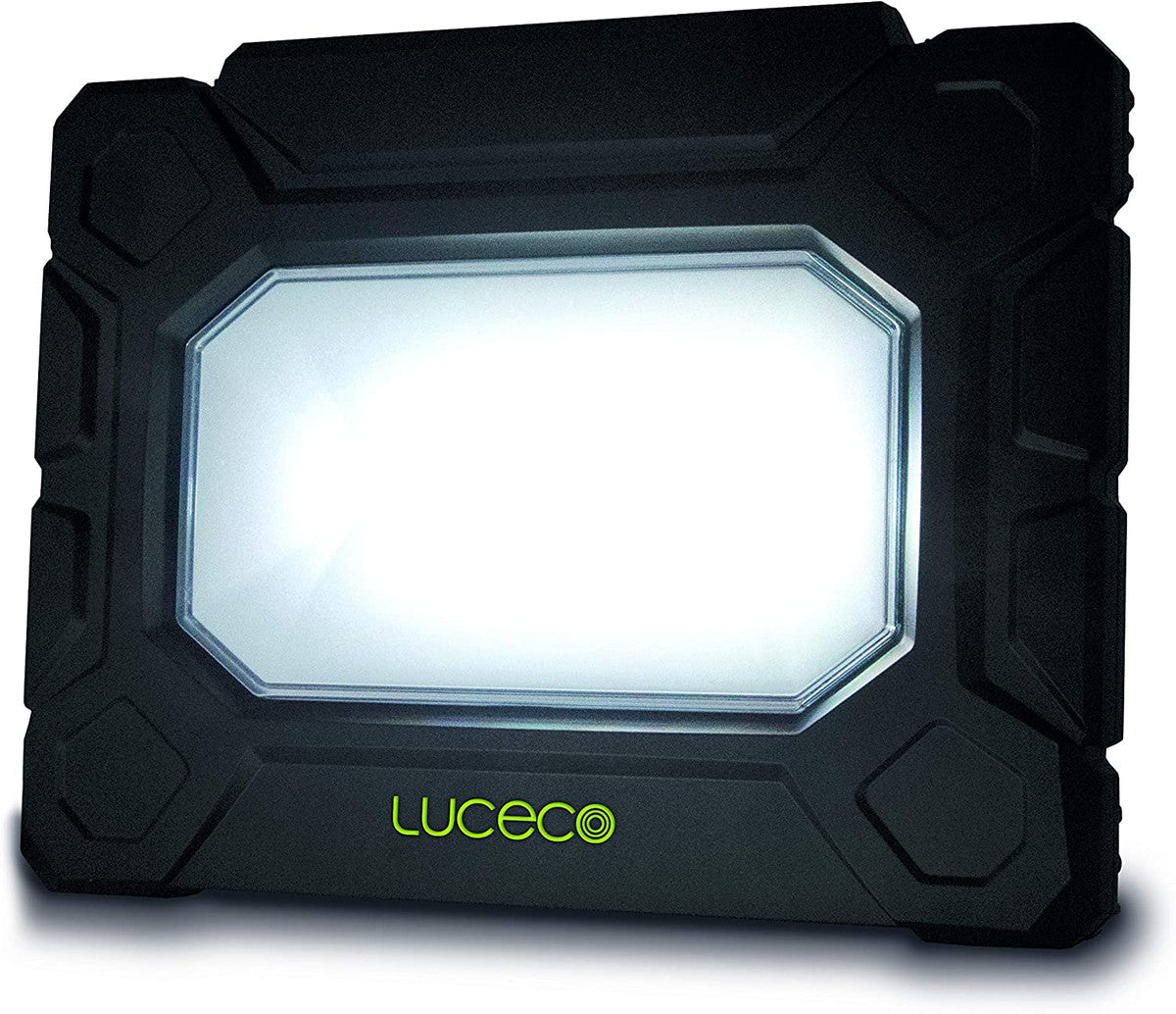 Luceco Hybrid Arbeitsleuchte 5000 Lumen 
5200 Lumen,  2 Steckdosen, Anschlusskabel 5m, 
Metallgehäuse