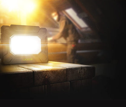 Luceco Hybrid Arbeitsleuchte 5000 Lumen 
5200 Lumen,  2 Steckdosen, Anschlusskabel 5m, 
Metallgehäuse