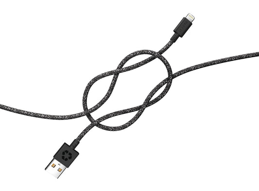 LE CORD Lightning cable 2m made of fishnet black