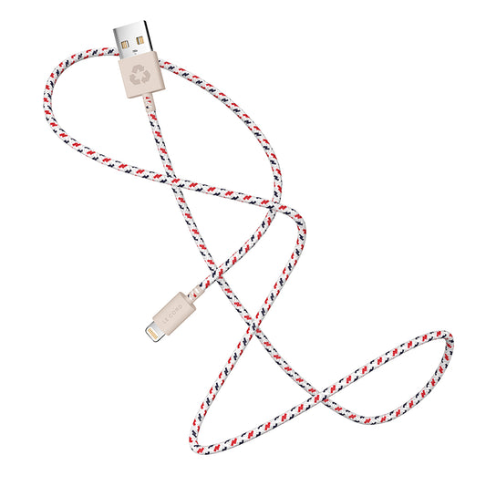 LE CORD Lightning cable 2m made of fishnet spiral
