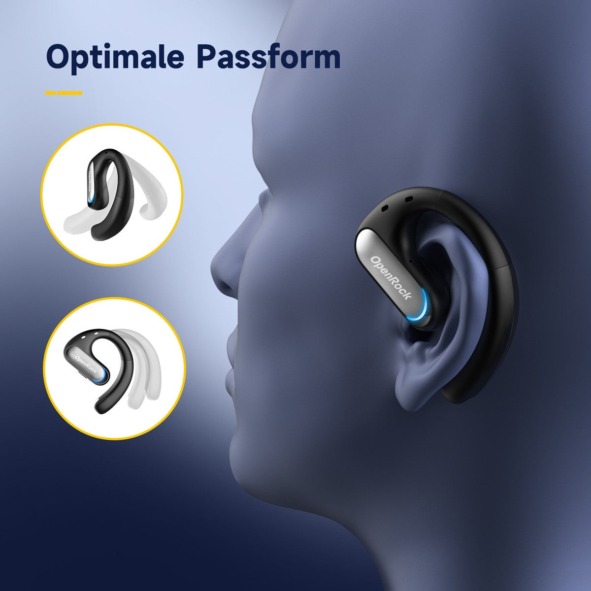 ONEODIO OpenRock Pro Open Ear Kopfhörer schwarz