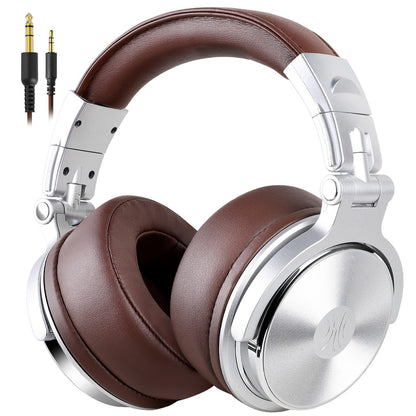 ONEODIO Pro40 Over Ear Kopfhörer Silber-Braun