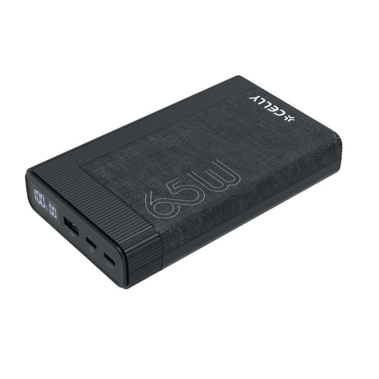 CELLY Power Bank PD 65W 20000 mAh EVO Powerbank mit USB-C und USB-A