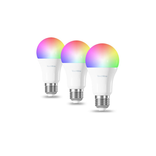 TESLA Smarte LED Leuchtmittel RGB 9W E27 ZigBee 3er Set