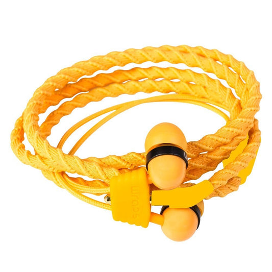 wraps Armband in-ear Kopfhörer orange mit Mikro