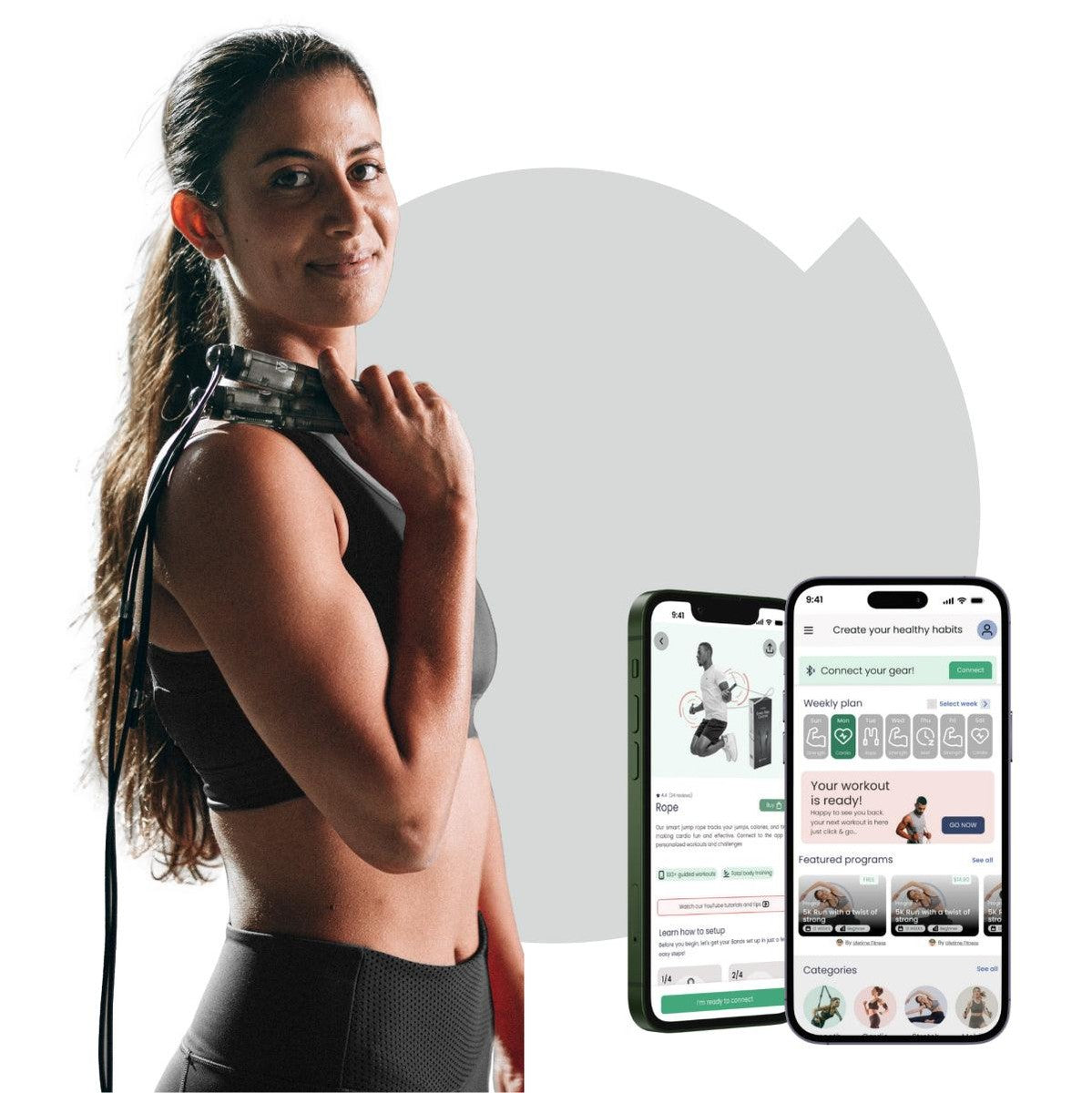 HYGEAR Smarte Springseile Set Jade