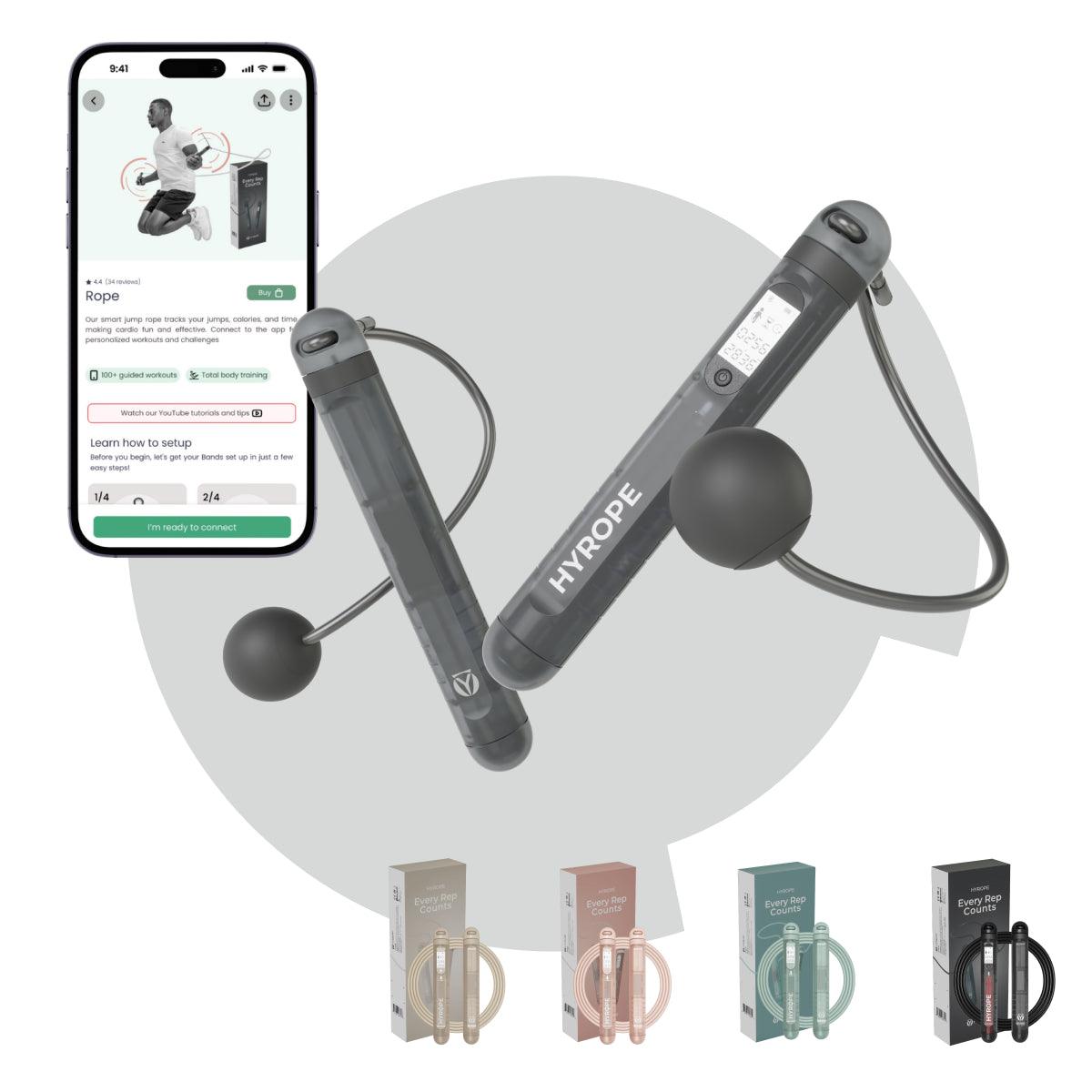 HYGEAR Smarte Springseile Set Charcoal