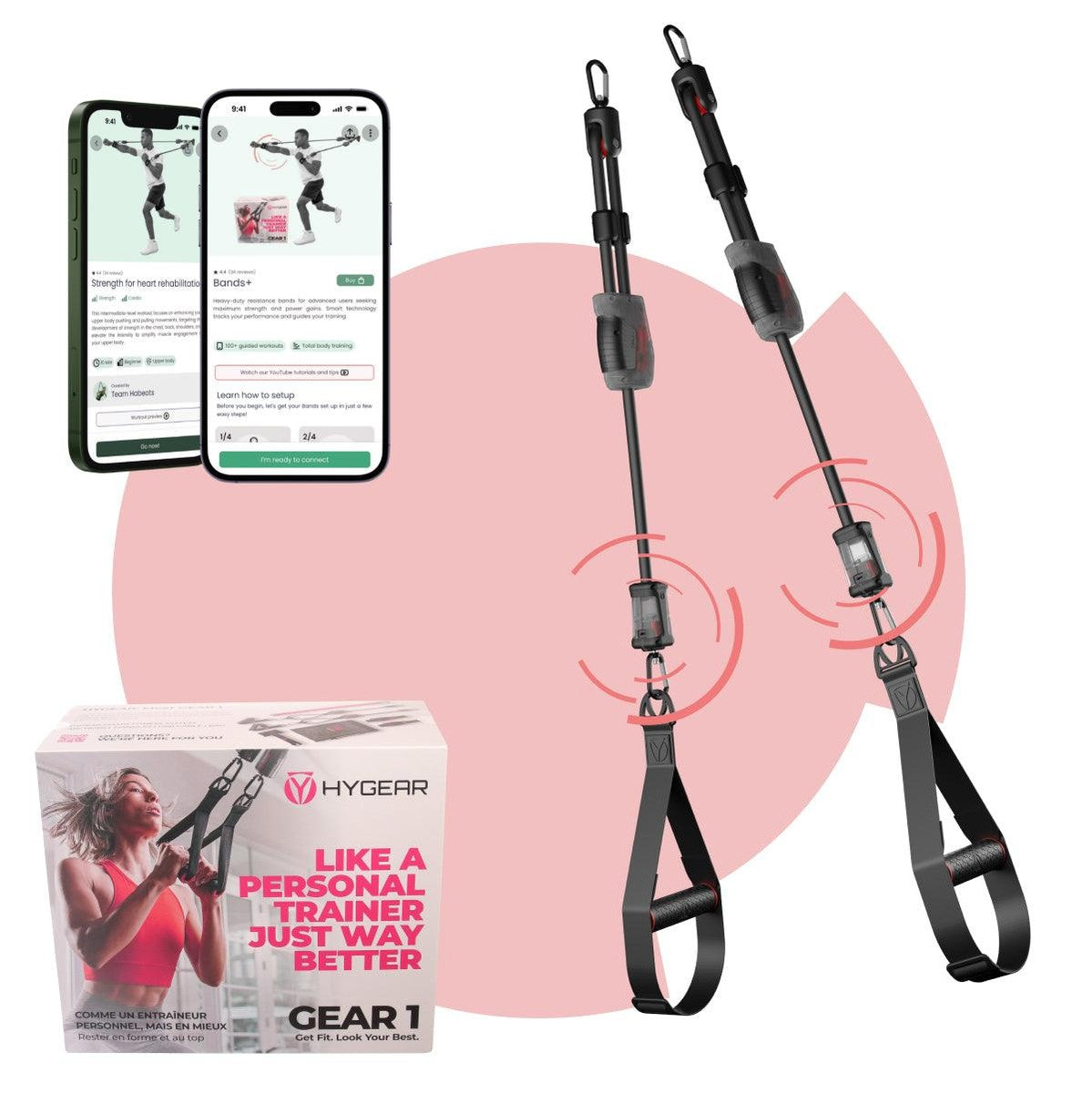 HYGEAR Smart Fitness Band Rose
