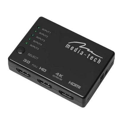 MEDIA-TECH 5xHDMI SWITCH 4K MT5207