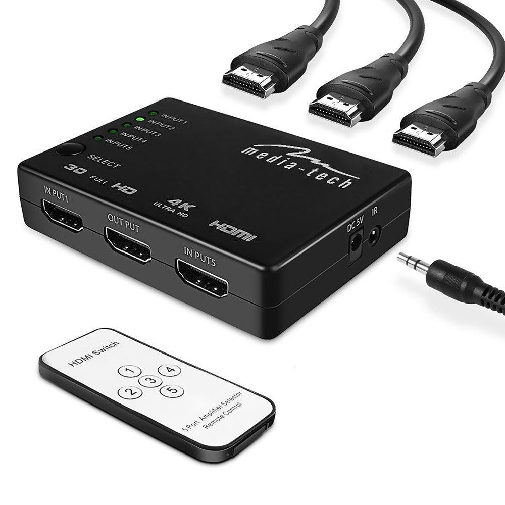 MEDIA-TECH 5xHDMI SWITCH 4K MT5207