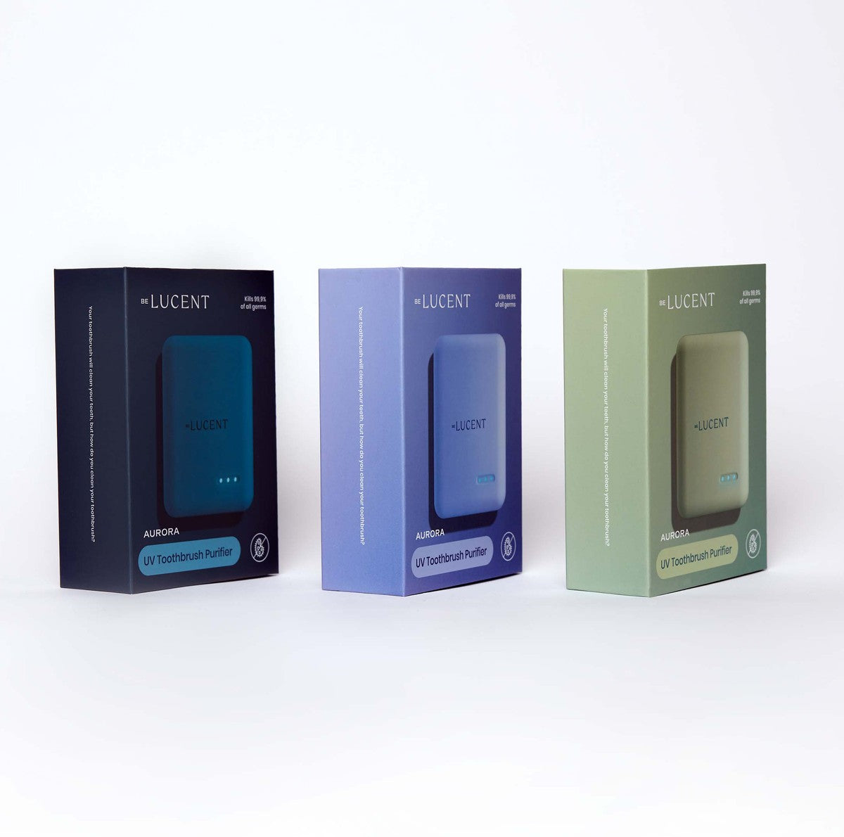 LUCENT Aurora Zahnbürsten Sterilisator blau
