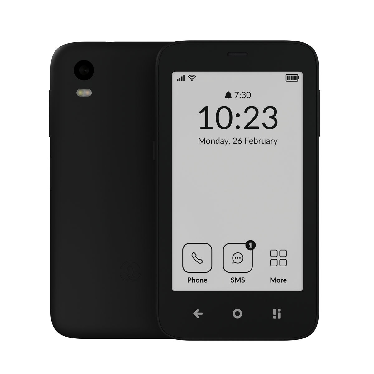 MUDITA Kompakt Smartphone E Ink Display Schwarz