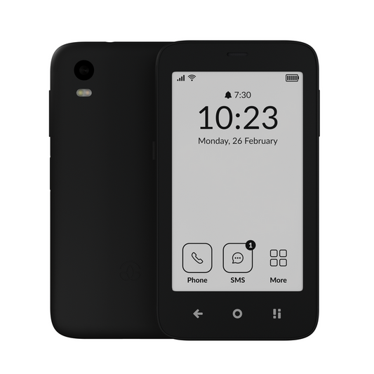 MUDITA Kompakt Smartphone E Ink Display Schwarz