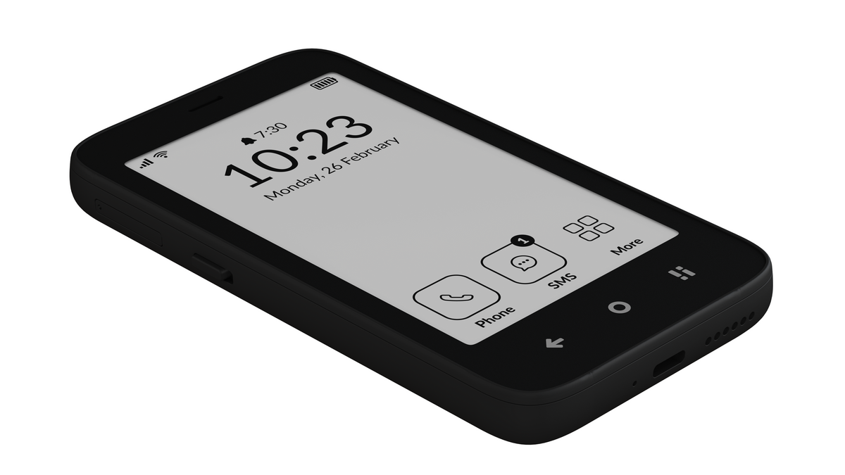 MUDITA Kompakt Smartphone E Ink Display Schwarz