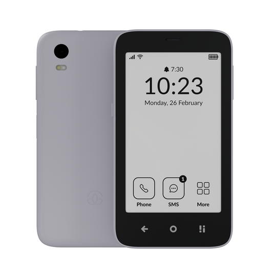 MUDITA Kompakt Smartphone E Ink Display Grau