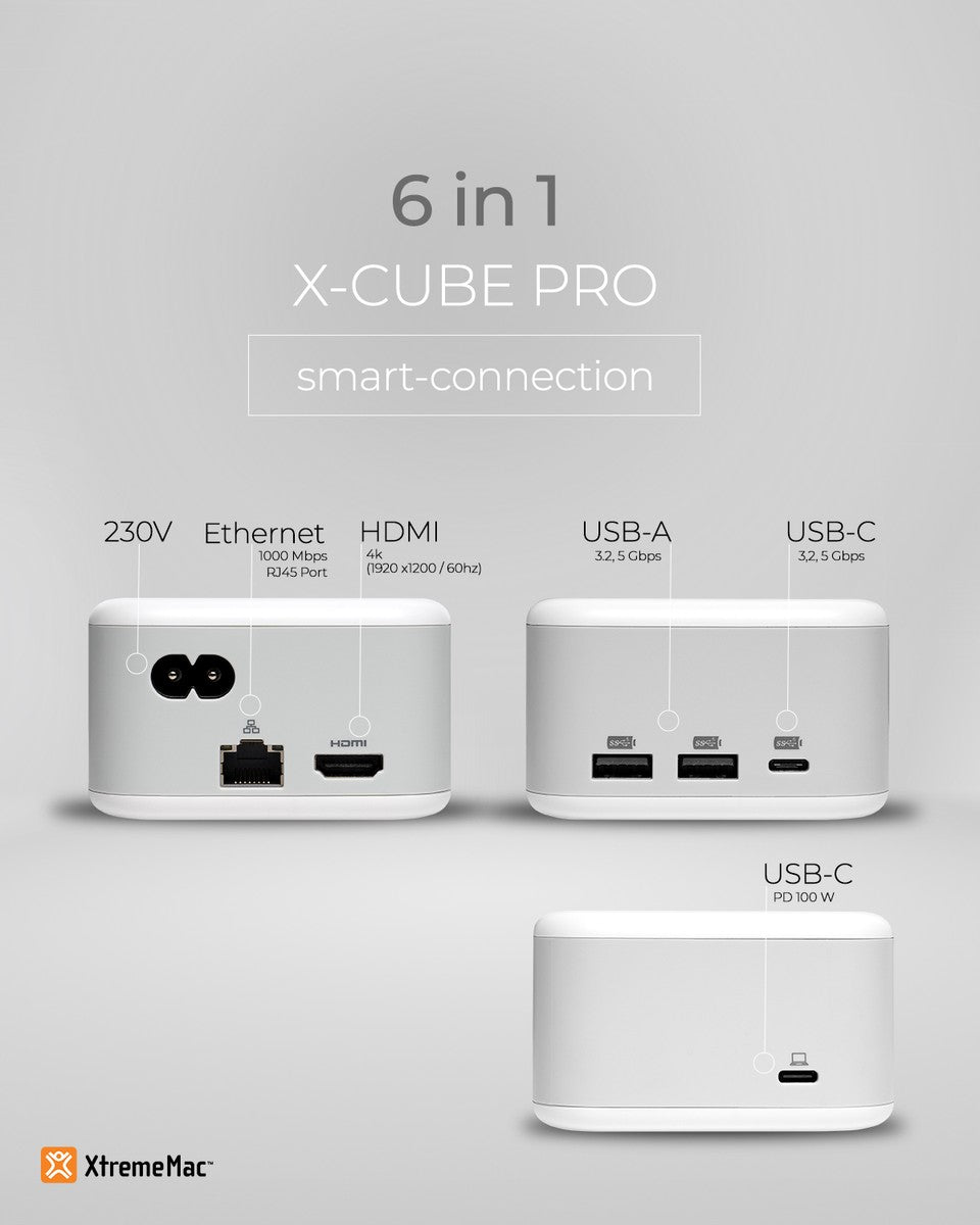 XTREMEMAC X-Cube Pro Ladegerät und Desktop Hub