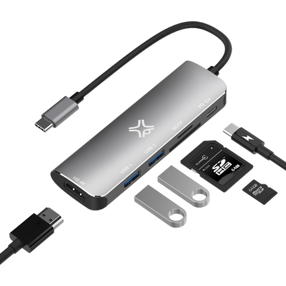 XTREMEMAC USB-C Dockingstation mit 6 Anschlüssen