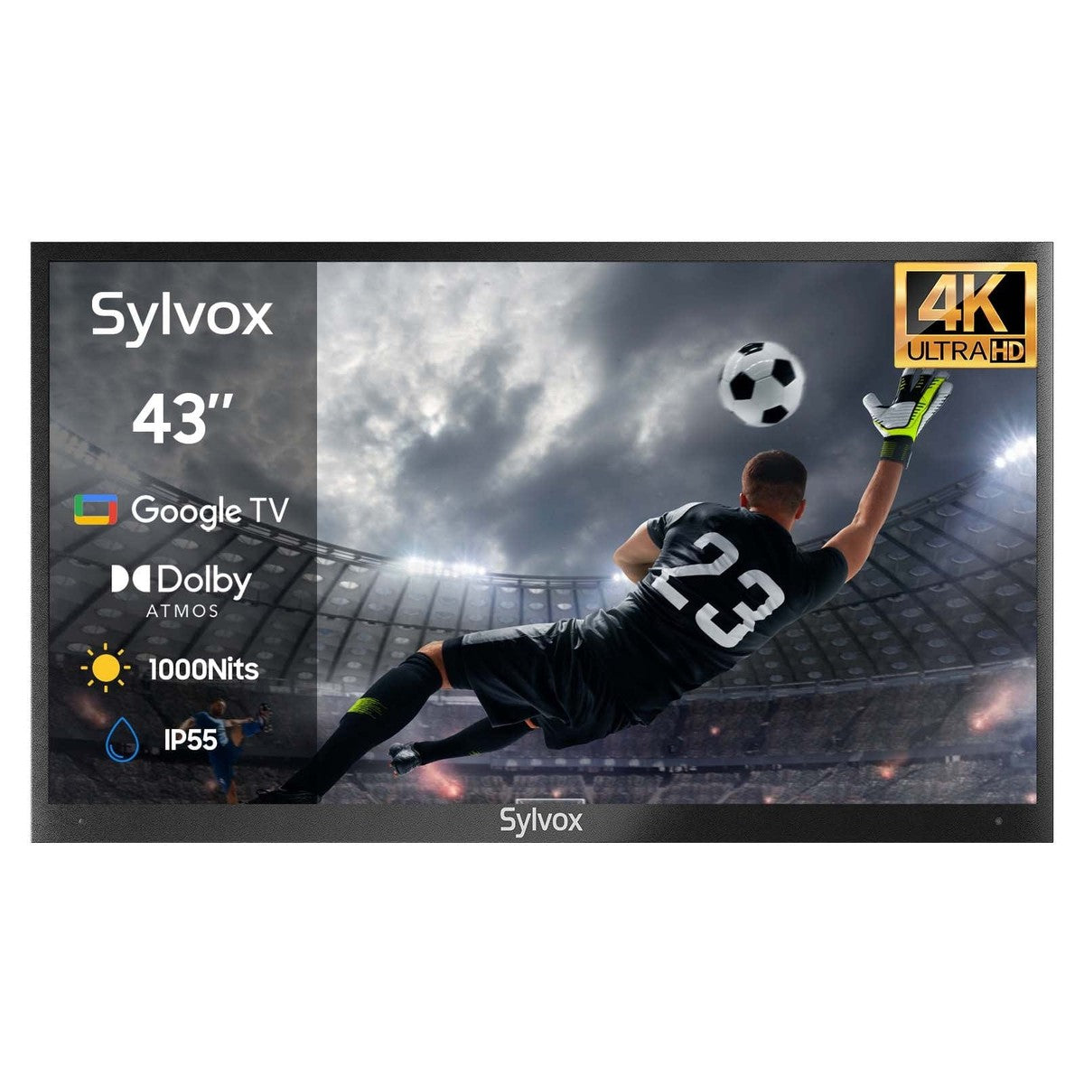 SYLVOX 109 cm / 43´´ Teilsonne Outdoor Google TV