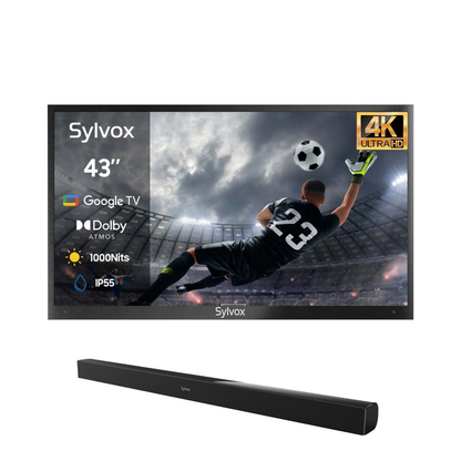 SYLVOX 109 cm / 43´´ Teilsonne Outdoor Google TV