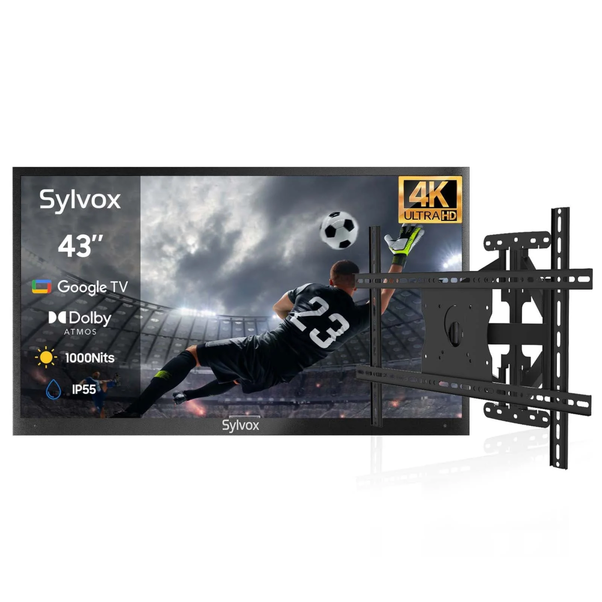 SYLVOX 109 cm / 43´´ Teilsonne Outdoor Google TV