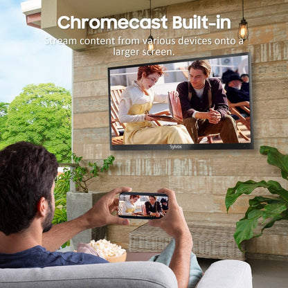 SYLVOX 140 cm / 55´´ Teilsonne Outdoor Google TV