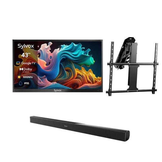 SYLVOX 109 cm / 43´´ Teilsonne Outdoor Google QLED