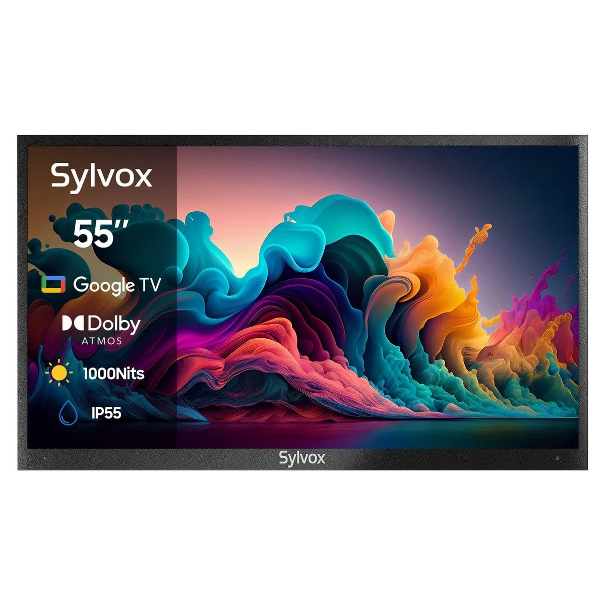 SYLVOX 140 cm / 55´´ Teilsonne Outdoor Google QLED