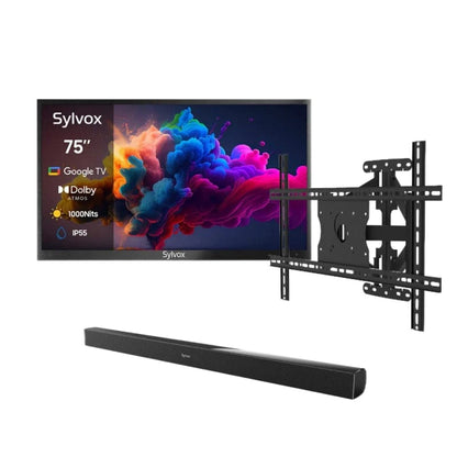 SYLVOX 190 cm / 75´´ Teilsonne Outdoor Google QLED