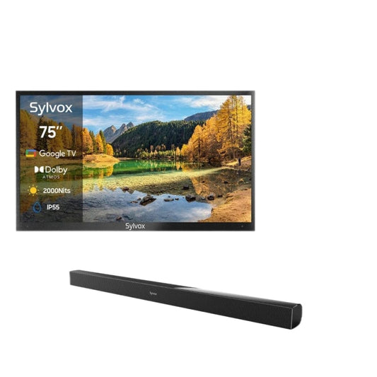 SYLVOX 190 cm / 75´´ Volle Sonne Outdoor Google TV