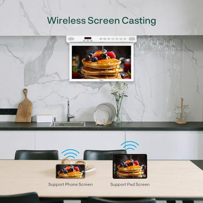 SYLVOX 40 cm / 15.6´´ Unterbau Küchen-TV Weiß