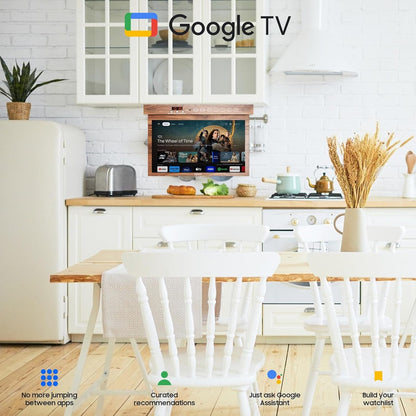 SYLVOX 40 cm / 15.6´´ Unterbau Küchen-TV Holz