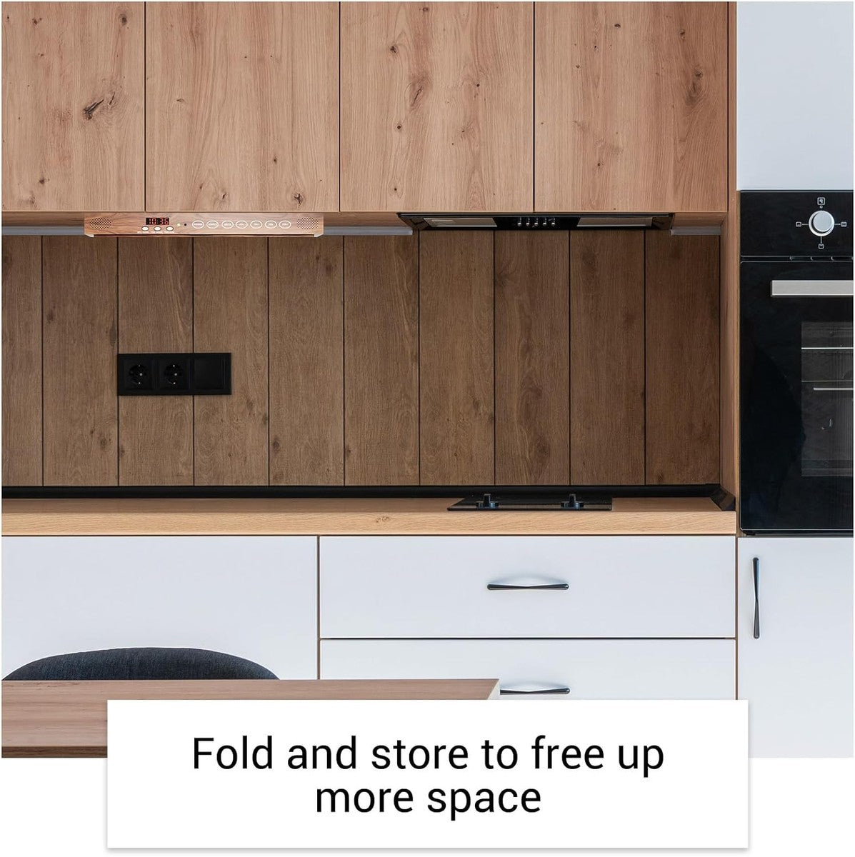 SYLVOX 40 cm / 15.6´´ Unterbau Küchen-TV Holz