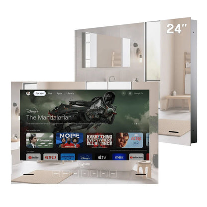 SYLVOX 61 cm / 24´´ Bad-TV Einbau wasserdicht