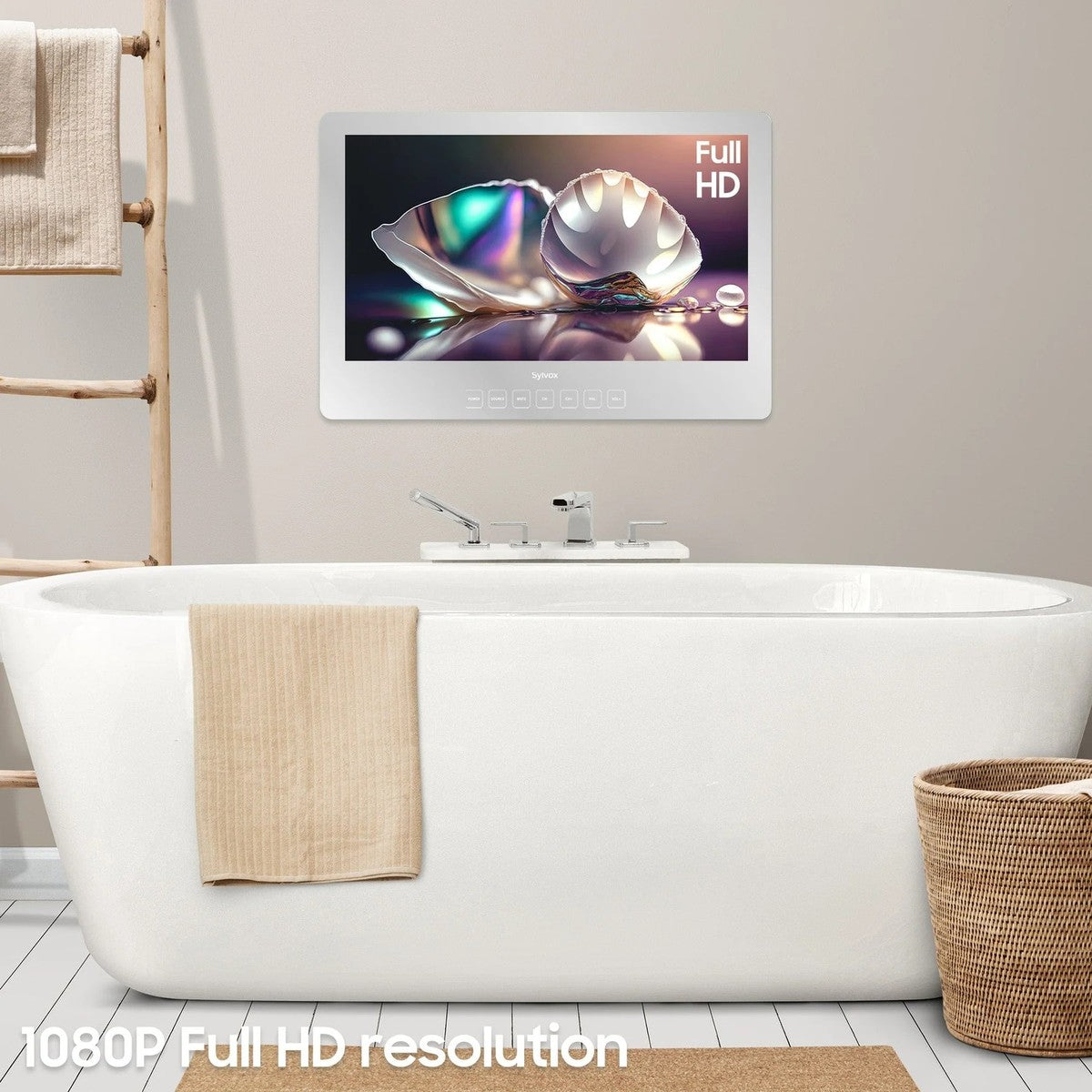 SYLVOX 61 cm / 24´´ Bad-TV Wand wasserdicht