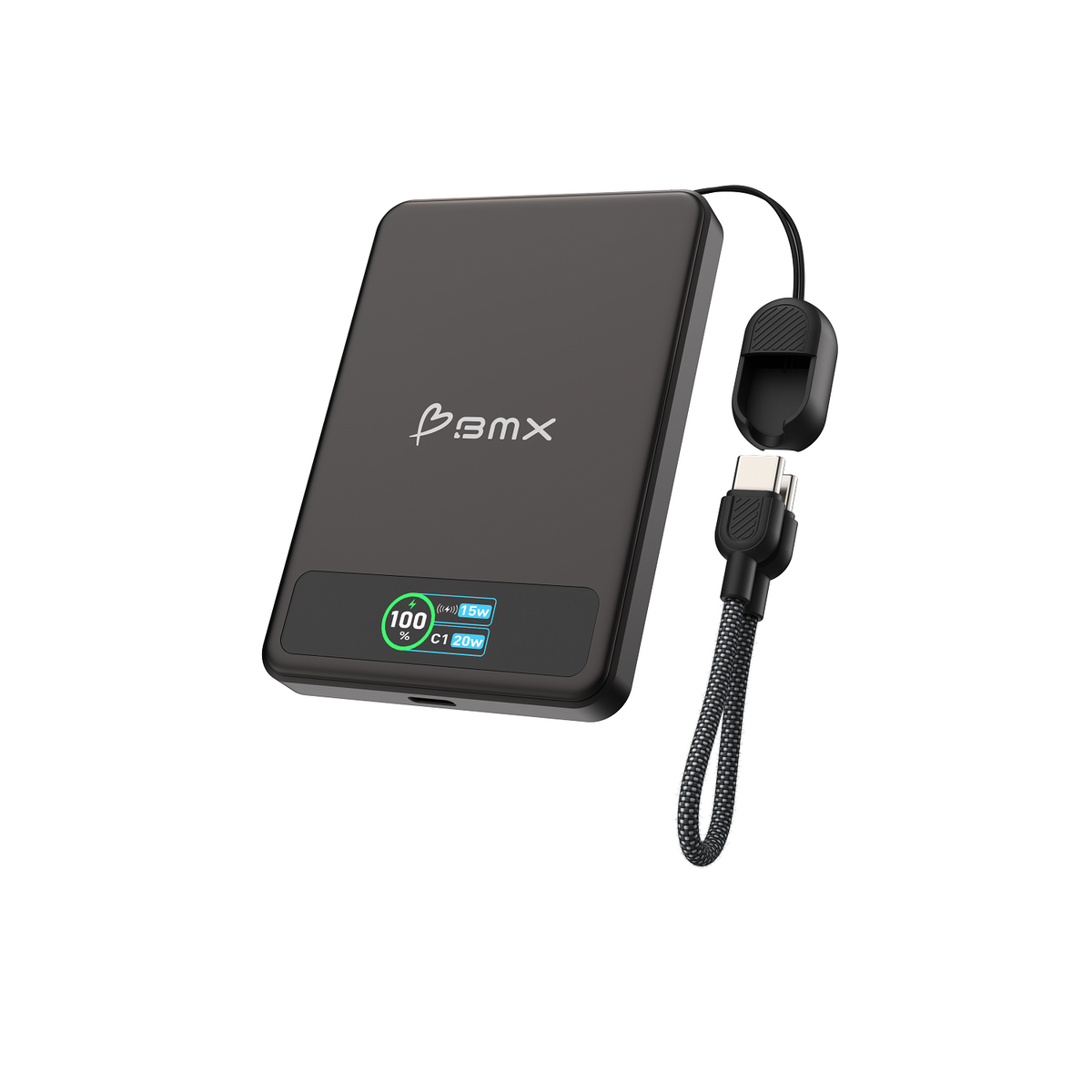 BMX SolidSafe 5K Solid-State Magnet Powerbank Schw