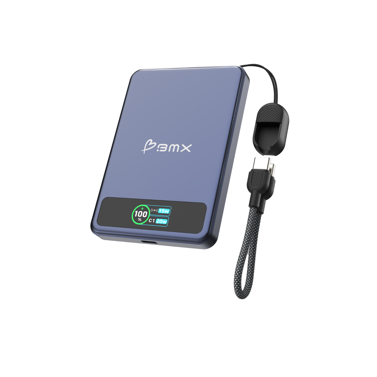 BMX SolidSafe 5K Solid-State Magnet Powerbank Blau