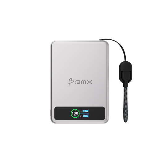 BMX SolidSafe 5K Solid-State Magnet Powerbank Silb