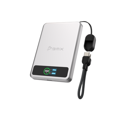 BMX SolidSafe 5K Solid-State Magnet Powerbank Silb