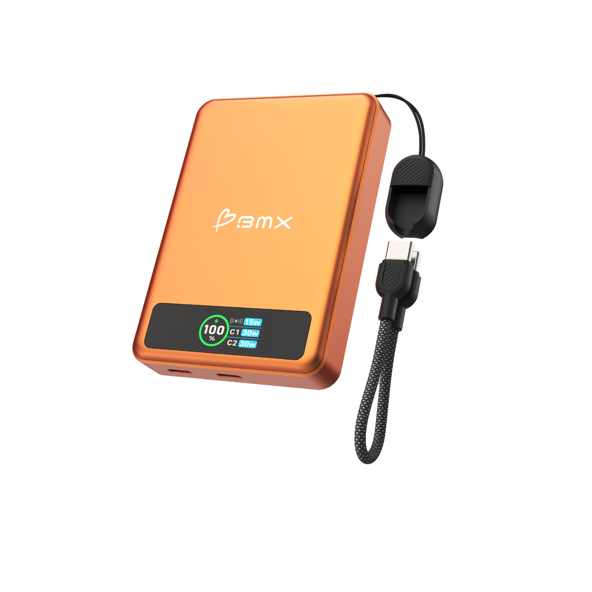 BMX SolidSafe 10K Solid-State Magnet Powerbank Ora