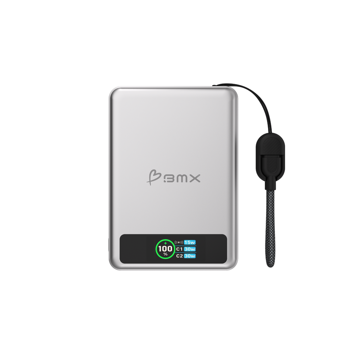 BMX SolidSafe 10K Solid-State Magnet Powerbank Sil